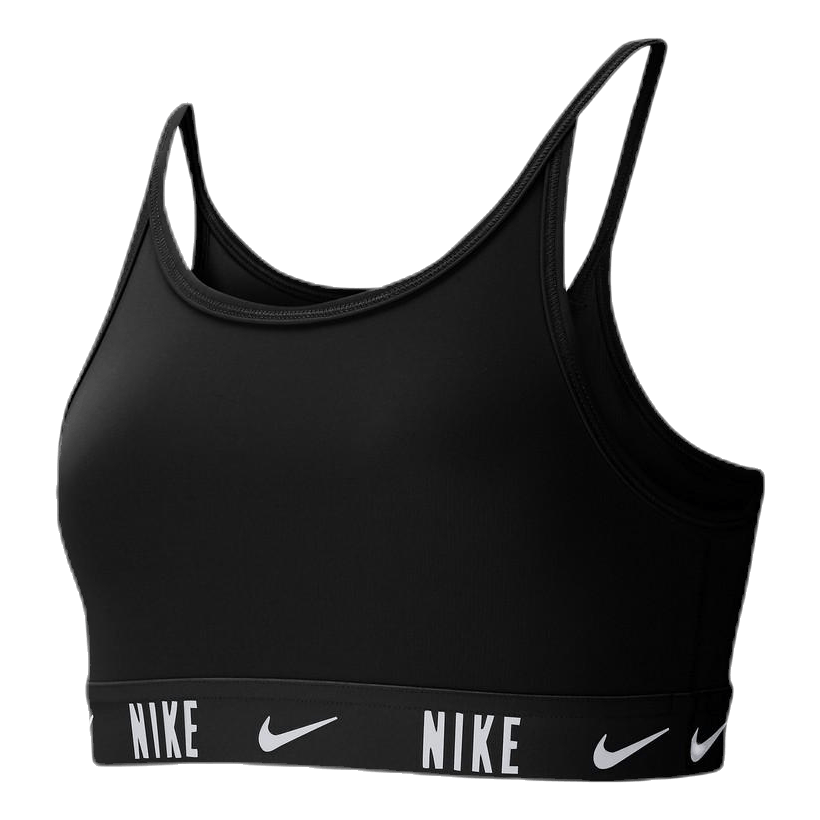 Trophy Big Kids' (Girls') Sports Bra BLACK/BLACK/WHITE