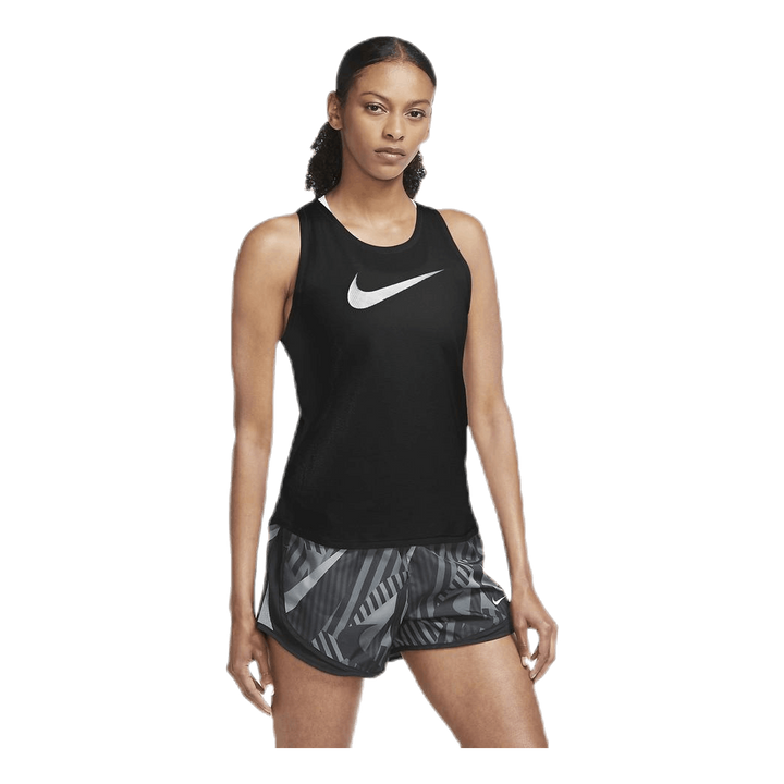 Swoosh Run Tank White/Black