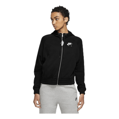 Nsw Air Hoodie Fz Bb Flc White/Black