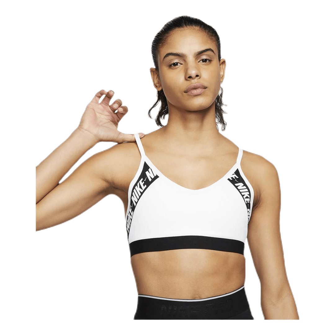 Indy Logo Bra White Black Nike Runforest