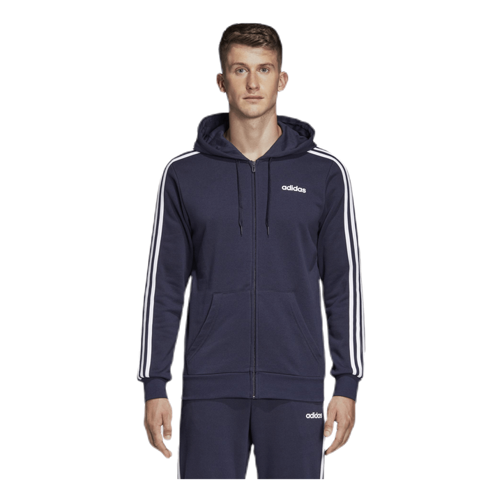 Essentials 3 Stripes Fullzip French Terry Legend Ink / White