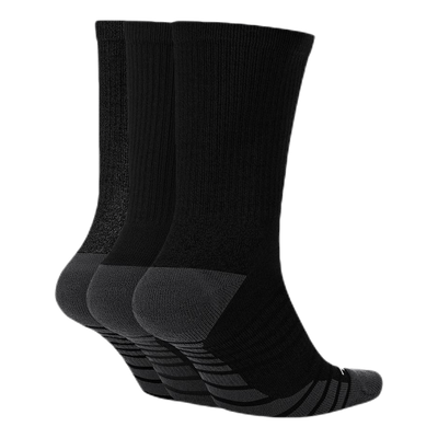 Everyday Max Cushioned Training Crew Socks (3 Pairs) BLACK/ANTHRACITE/WHITE