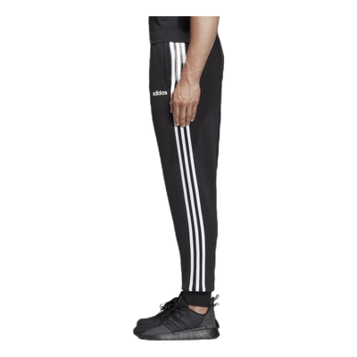 Essentials 3 Stripes Tapered Pant Ft Cuffed Black / White