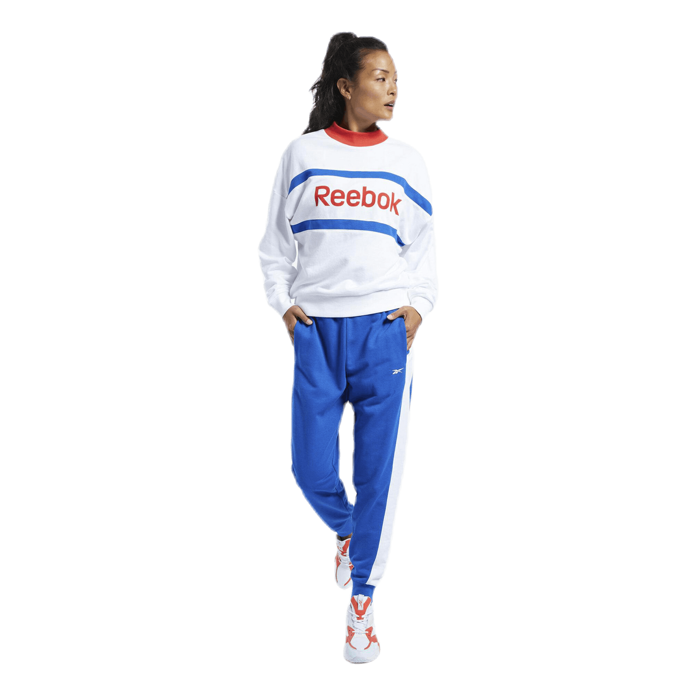 Te Linear Logo Crew TS Blue