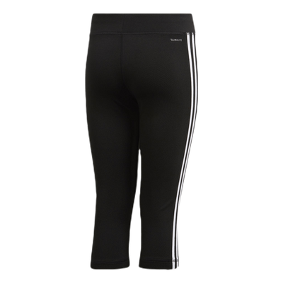 TR EQ 3 Stripe Capri Youth White/Black