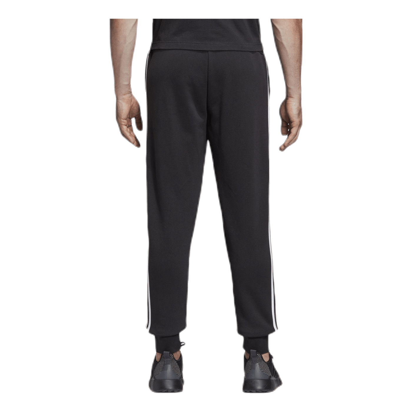 Essentials 3 Stripes Tapered Pant Ft Cuffed Black / White