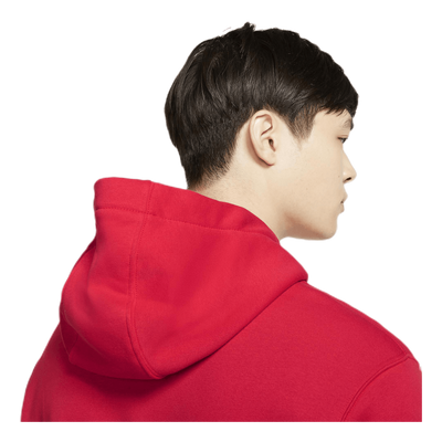 Sportswear Club Fleece Pullover Hoodie UNIVERSITY RED/UNIVERSITY RED/WHITE