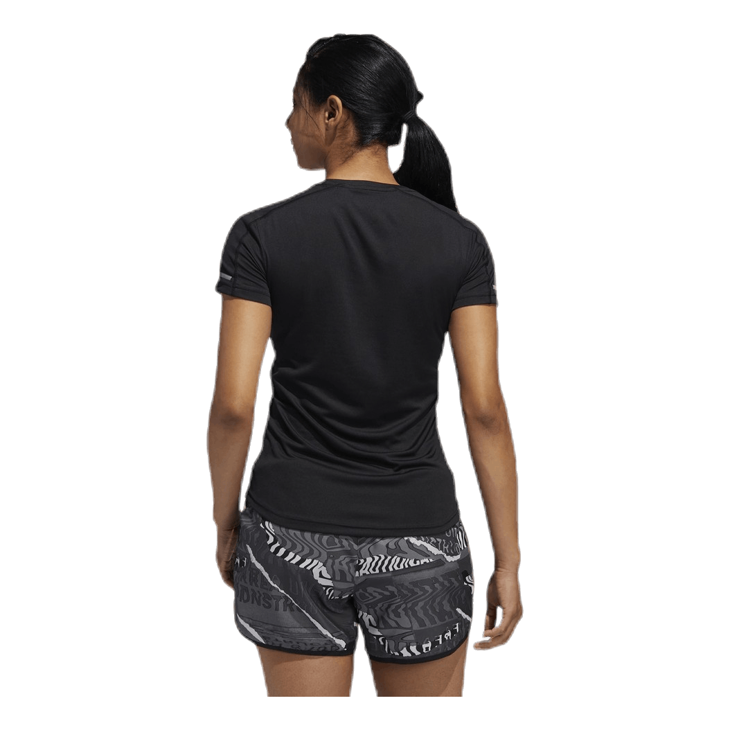 Adidas Run It Short Sleeve Tee Women Black