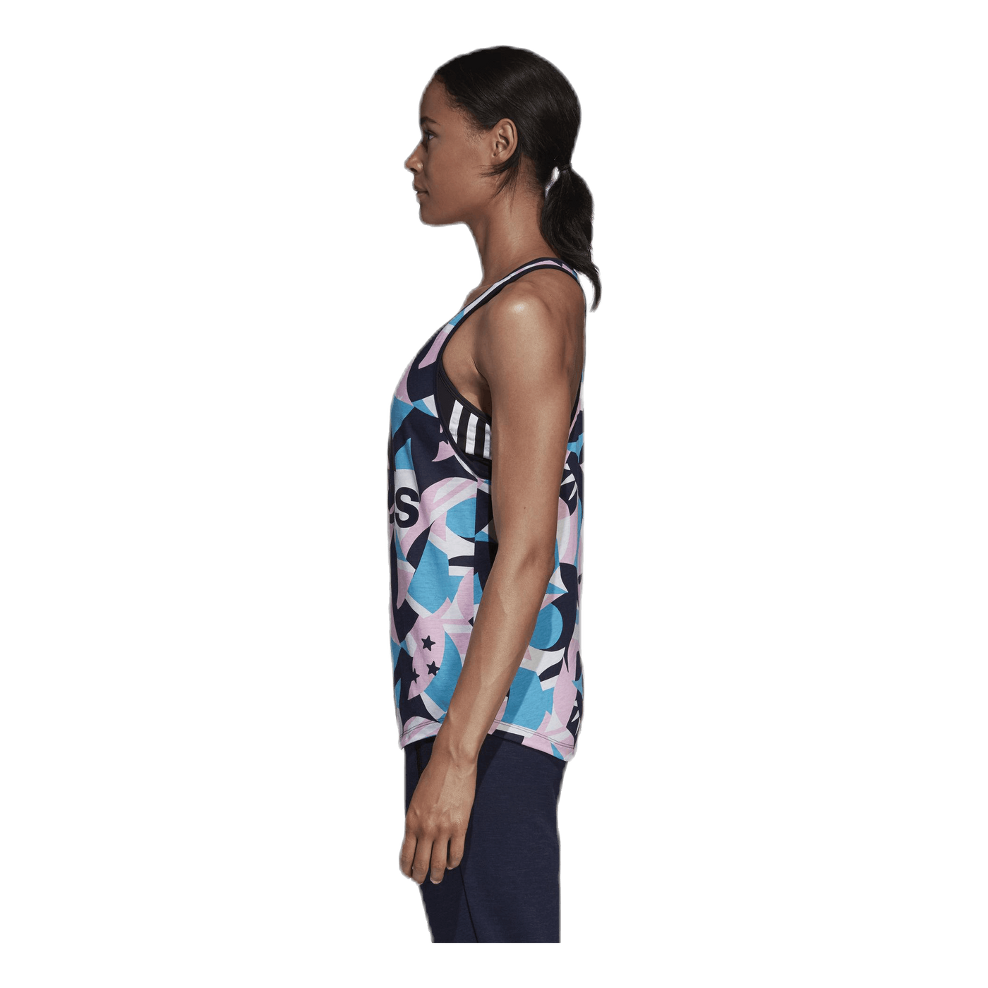 Sid All Over Print Tank Pink/White
