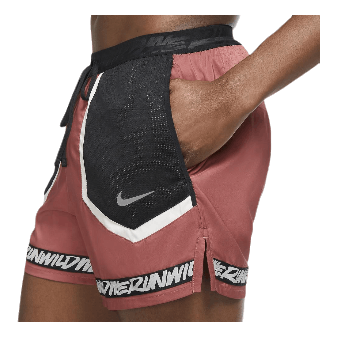 Flex Stride Wild Run 5" Grey/Red