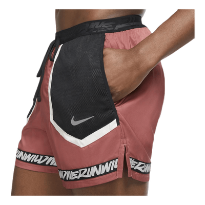 Flex Stride Wild Run 5" Grey/Red