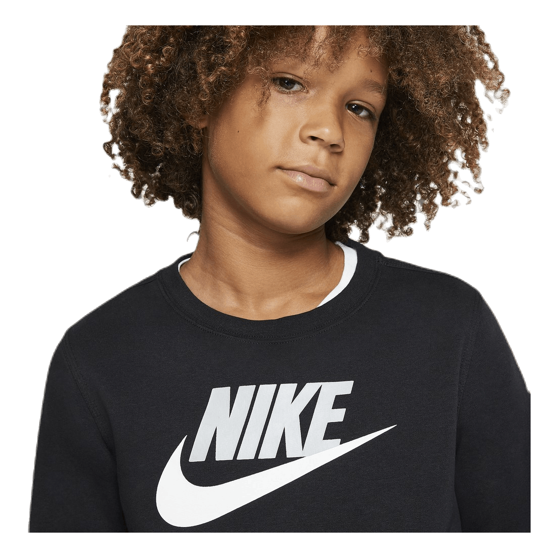 Sportswear Club Fleece Big Kids' (Boys') Crew BLACK