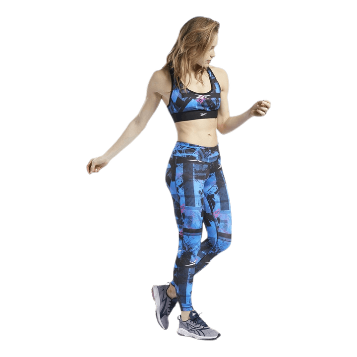 Wor Myt AOP Racer Bra Black