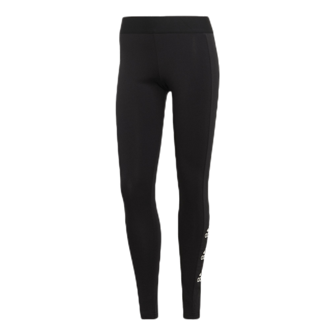 W Stacked Logo Cotton Tights Black / White
