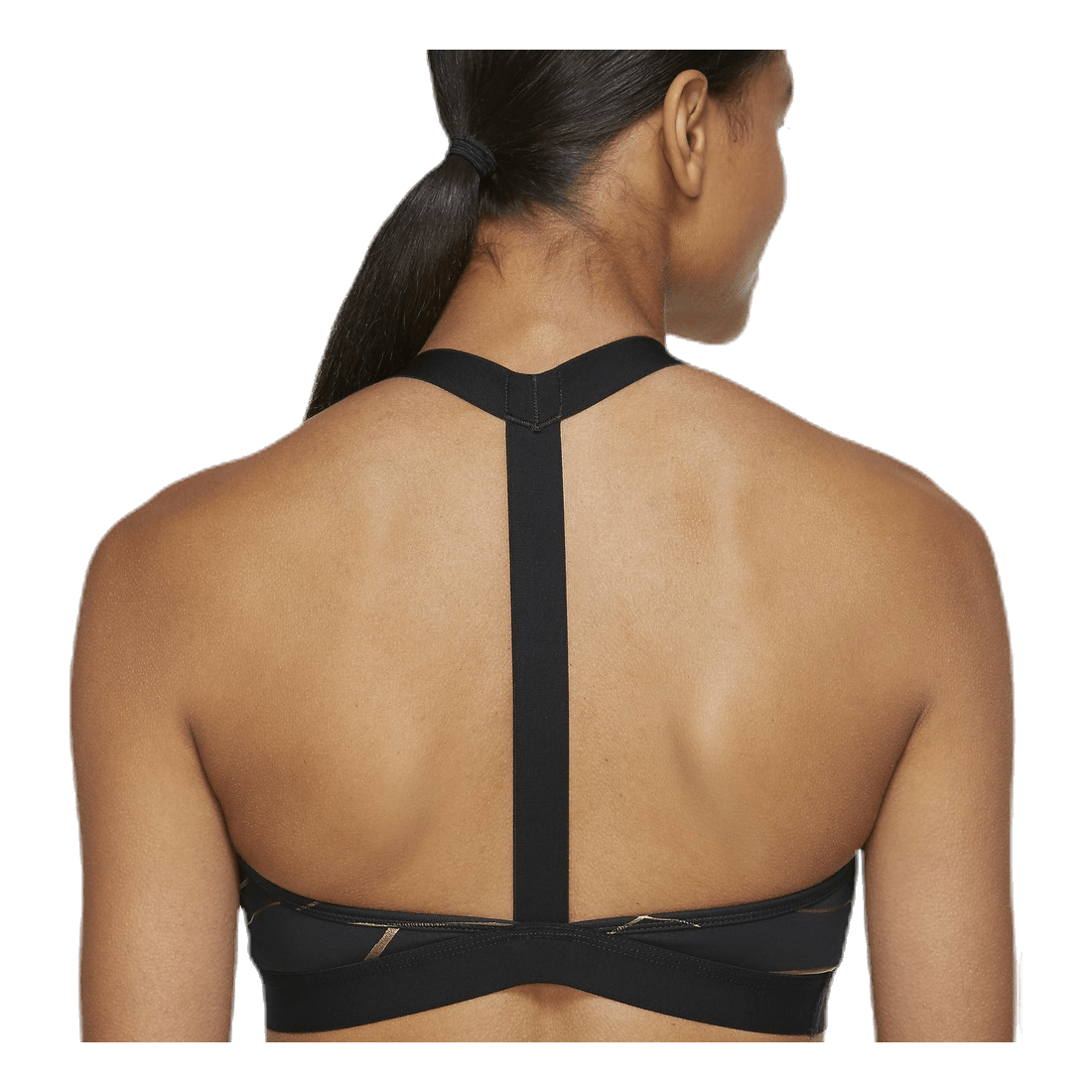 Swoosh Icon Clash Bra Black/Gold