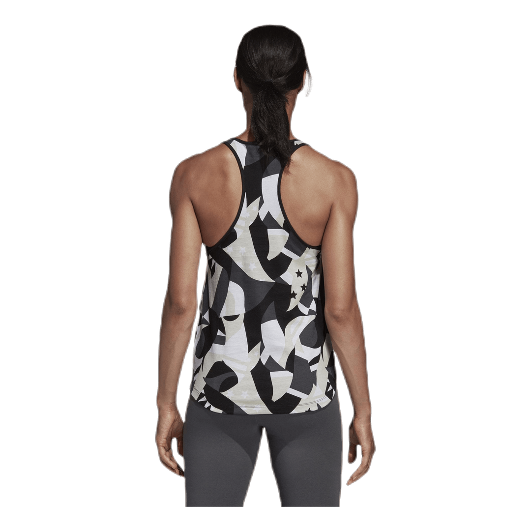 Sid All Over Print Tank White/Black