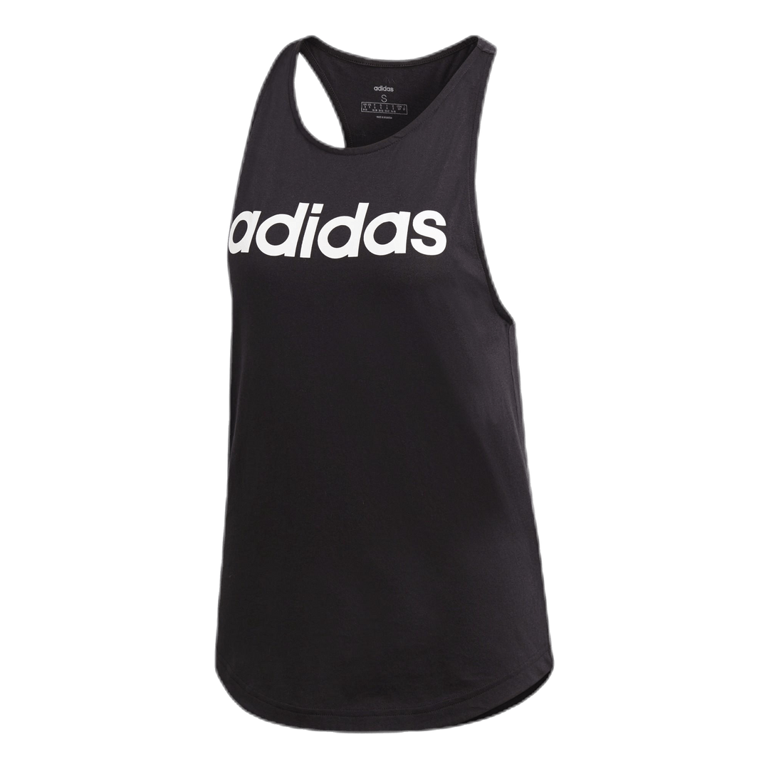 Linear Loose Tank White/Black