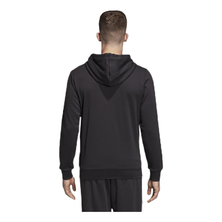 Essentials 3 Stripes Fullzip French Terry Black / White
