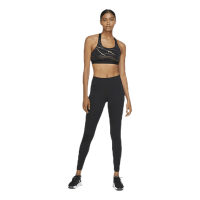 Swoosh Icon Clash Bra Black/Gold