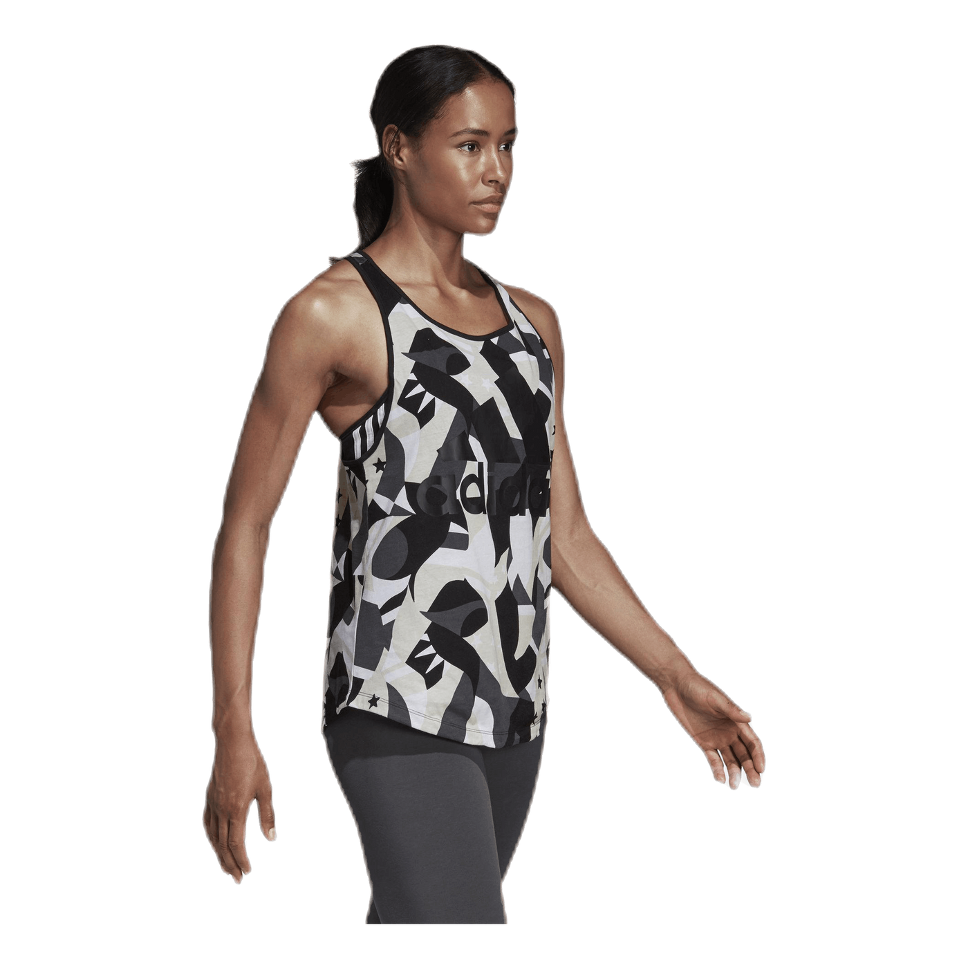 Sid All Over Print Tank White/Black
