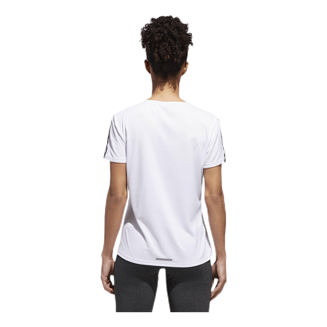 Run 3S Tee W White/Black