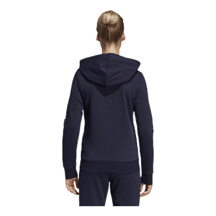 Essentials Linear Full Zip Hoodie Legend Ink / White