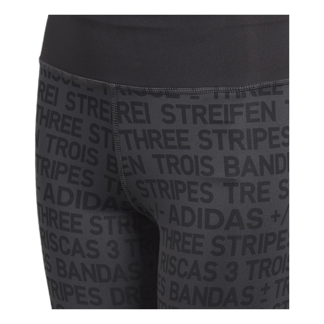 Girls Brand Tights Black