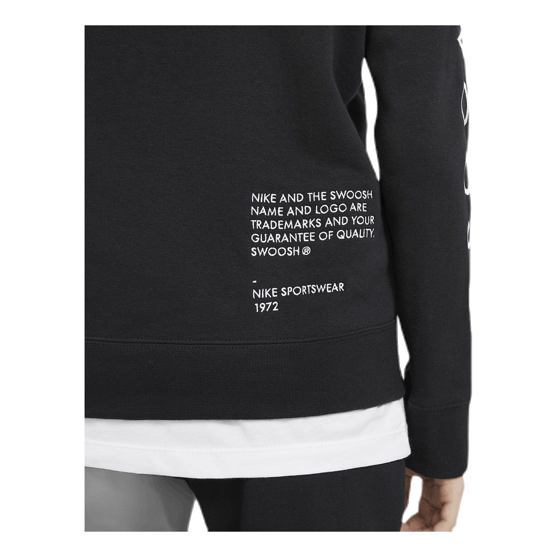 NSW Swoosh Zip Hoodie Junior Black/Grey
