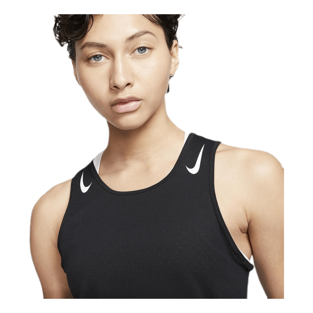 AeroSwift Running Singlet White/Black
