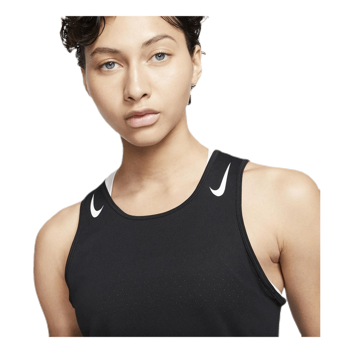 AeroSwift Running Singlet White/Black