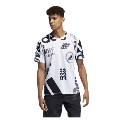 Daily AOP Tee White/Black