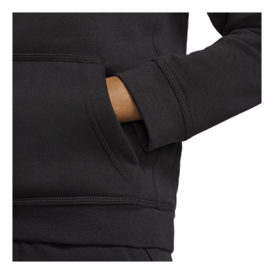 Sportswear Club Fleece Big Kids’ Pullover Hoodie BLACK/LT SMOKE GREY