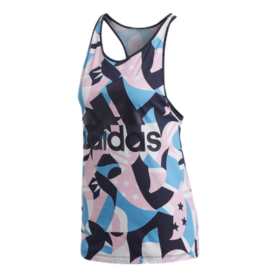 Sid All Over Print Tank Pink/White