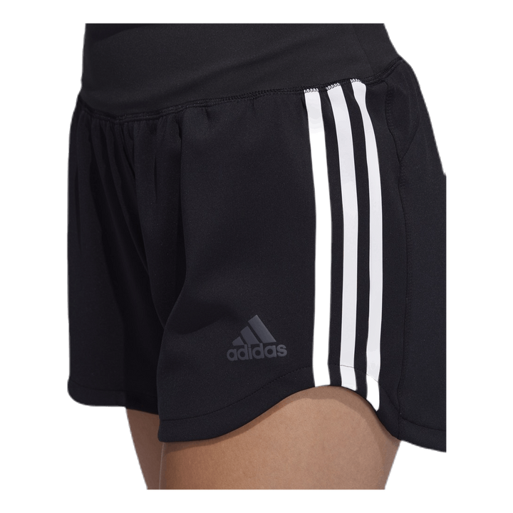 3 Stripe Woven Gym Short Black / Black