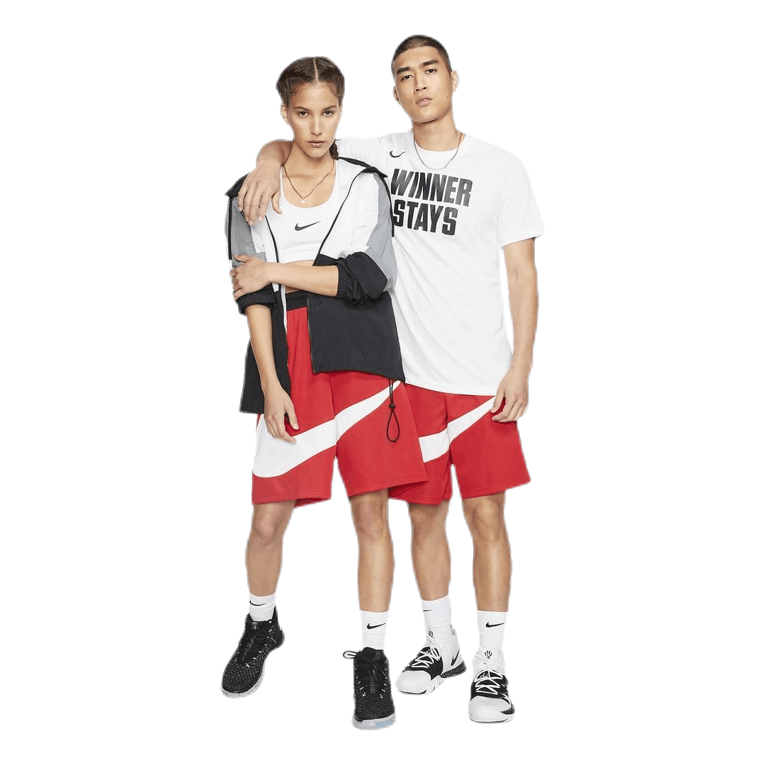 Dri-FIT HBR Basketball Shorts White/Red