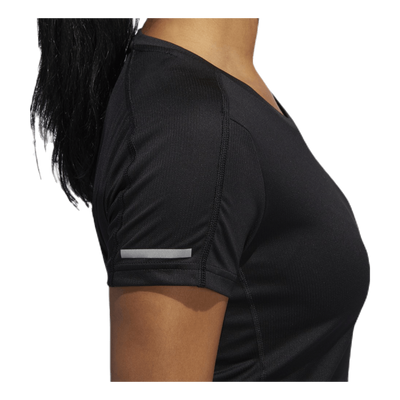 Adidas Run It Short Sleeve Tee Women Black