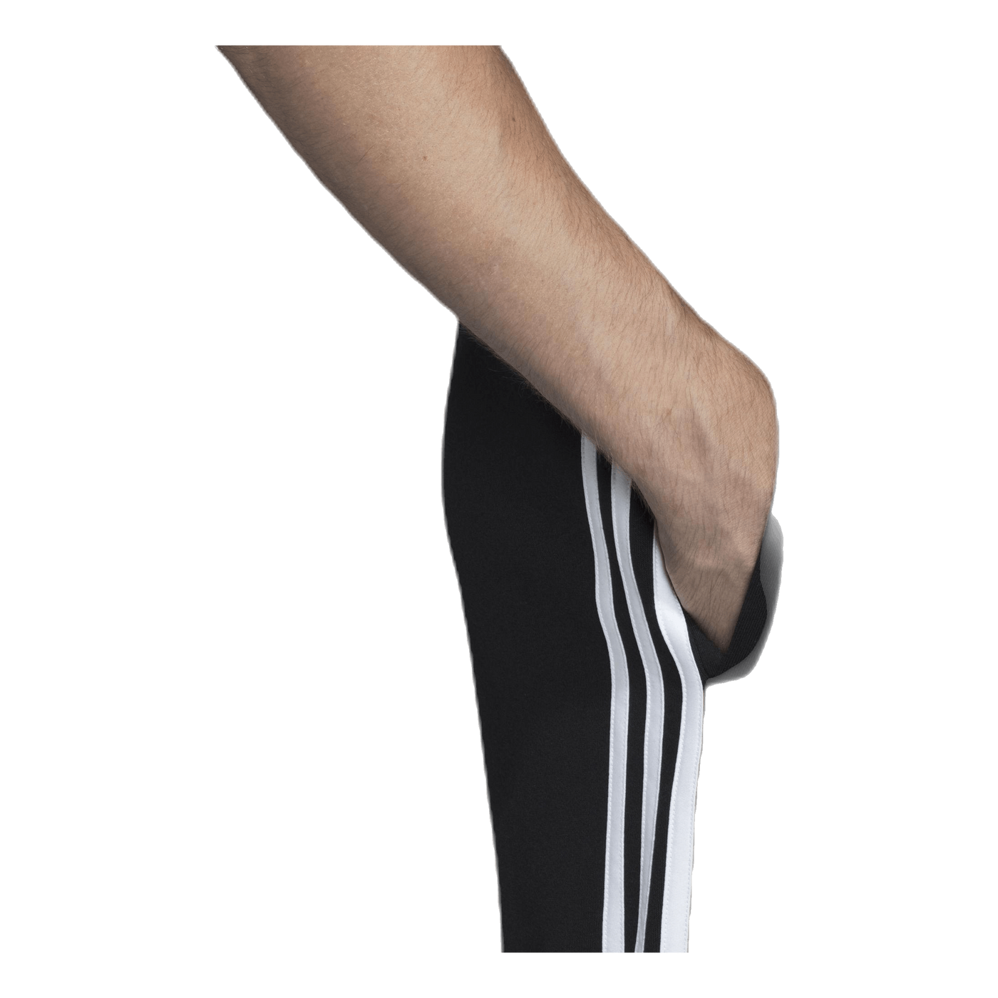 Essentials 3 Stripes Tapered Pant Ft Cuffed Black / White