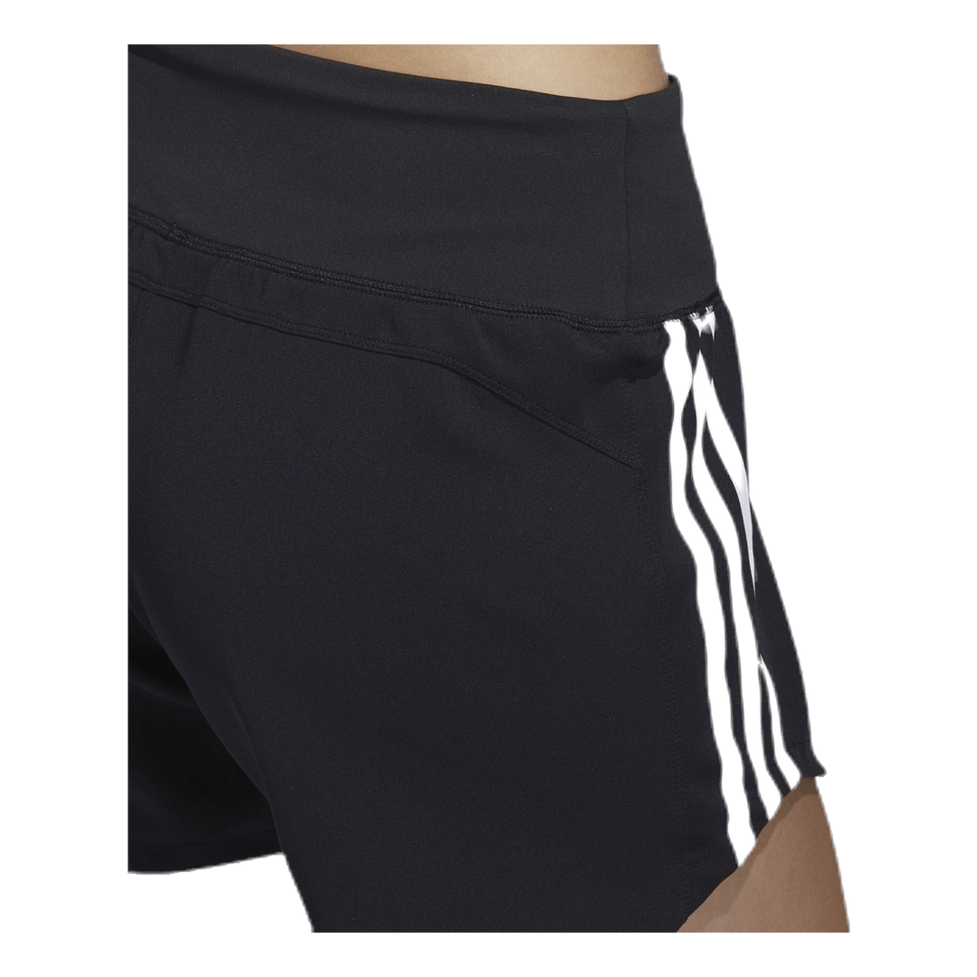 3 Stripe Woven Gym Short Black / Black