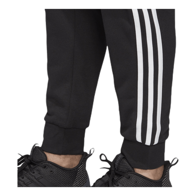 Essentials 3 Stripes Tapered Pant Ft Cuffed Black / White