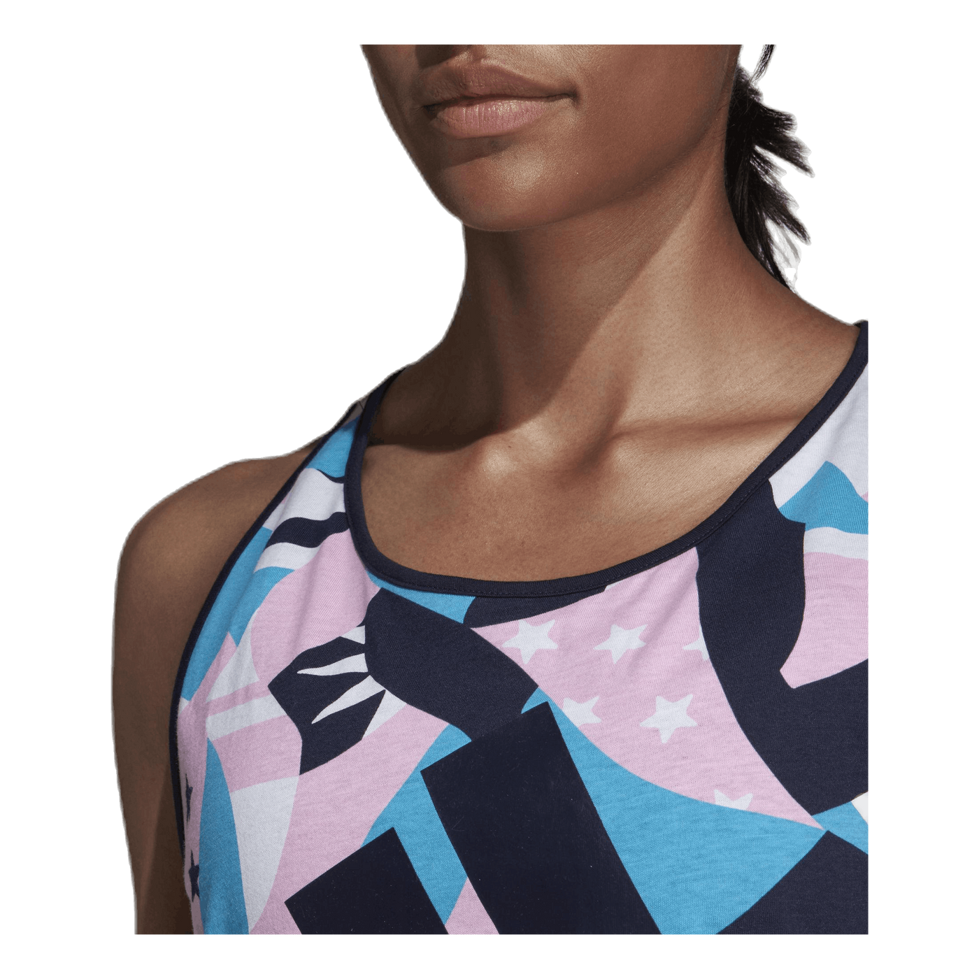 Sid All Over Print Tank Pink/White