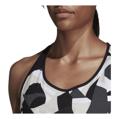 Sid All Over Print Tank White/Black