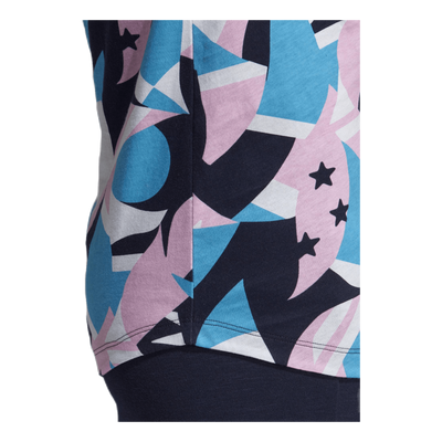 Sid All Over Print Tank Pink/White