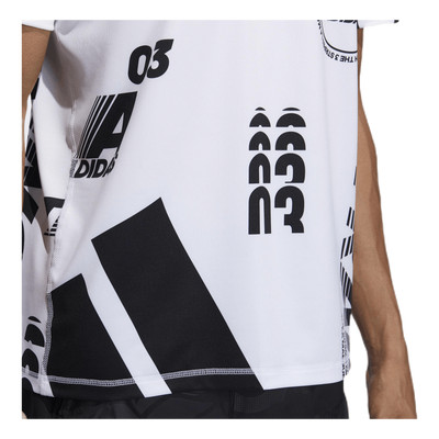 Daily AOP Tee White/Black
