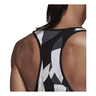 Sid All Over Print Tank White/Black