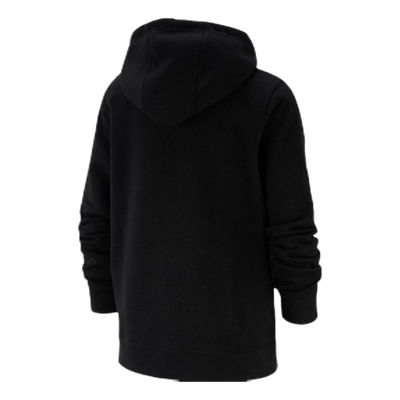 Sportswear Club Big Kids' Full-Zip Hoodie BLACK/BLACK/WHITE