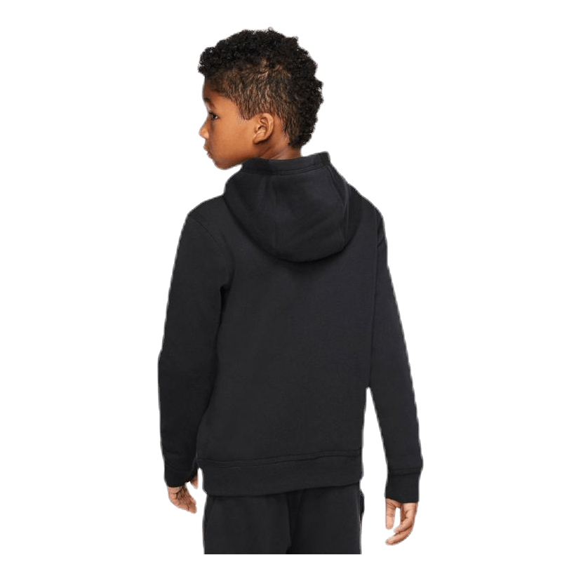 Sportswear Club Big Kids' Pullover Hoodie BLACK/WHITE