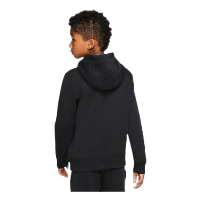 Sportswear Club Big Kids' Pullover Hoodie BLACK/WHITE