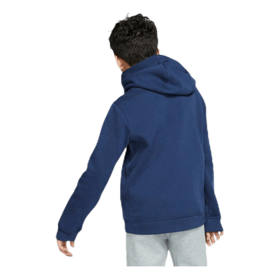 Sportswear Club Big Kids' Pullover Hoodie MIDNIGHT NAVY/WHITE