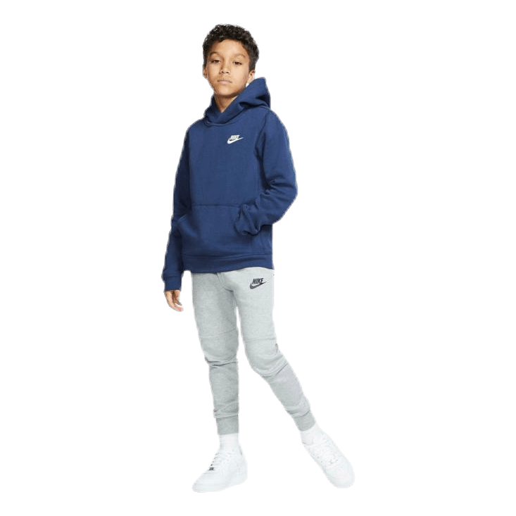 Sportswear Club Big Kids' Pullover Hoodie MIDNIGHT NAVY/WHITE