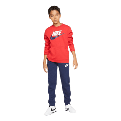 Sportswear Club Fleece Big Kids' Pants MIDNIGHT NAVY/MIDNIGHT NAVY/WHITE